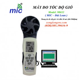 Máy đo tốc độ gió 98652 (0.4 đến 30 m/s) Mic