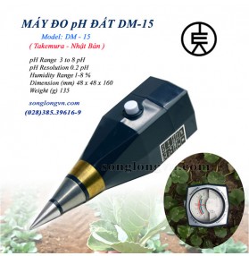 Máy Đo pH Đất và Độ Ẩm Đất DM15